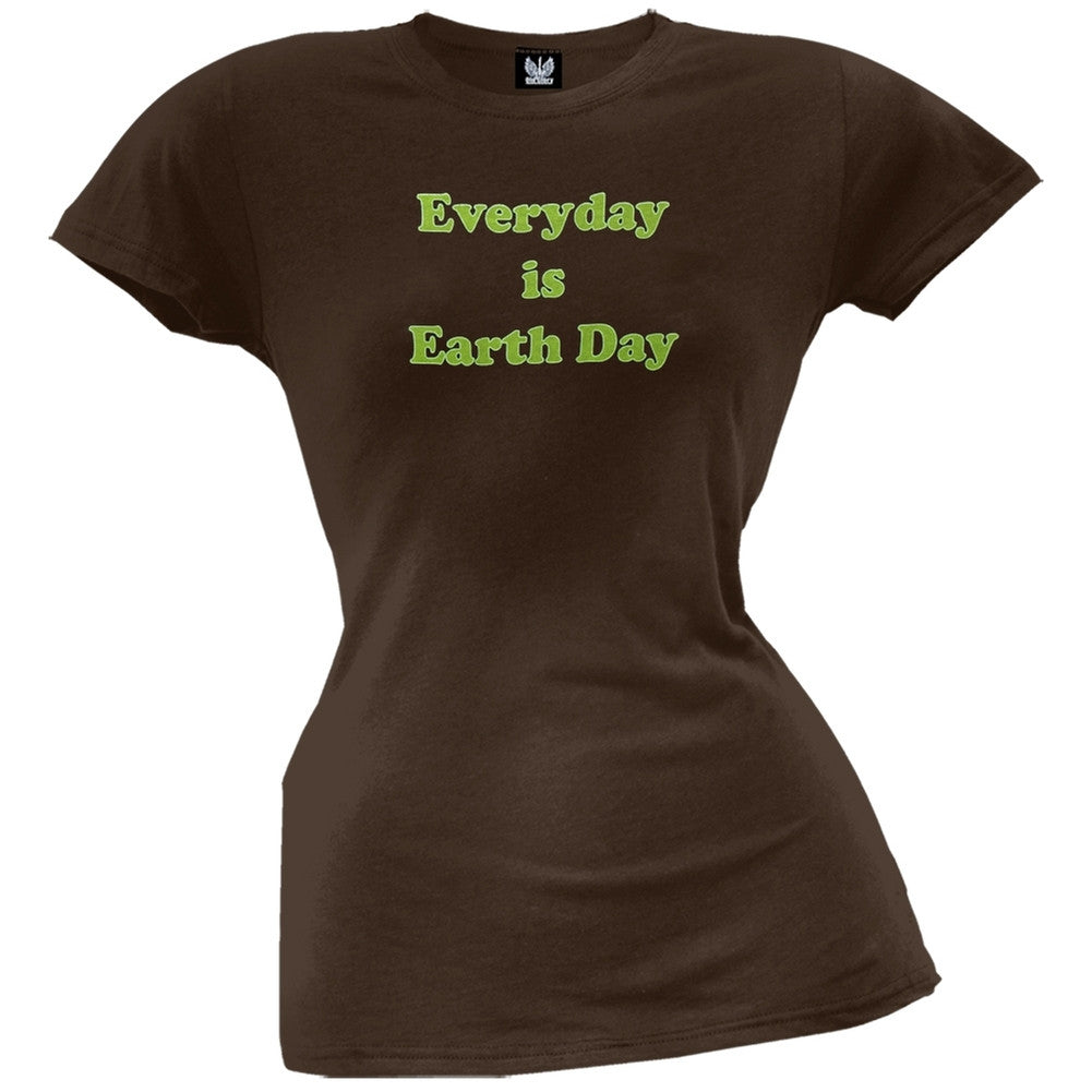 Earth Day - Everyday Is Earth Day Organic Juniors T-Shirt Juniors T-Shirts Old Glory   