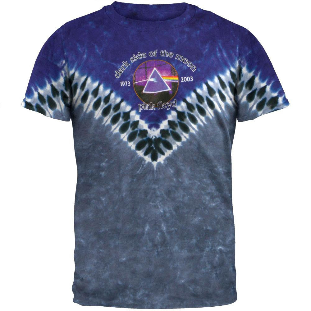 Pink Floyd Dark Side of the Moon 20th Anniversary Mens Tie Dye T Shirt Men's T-Shirts Pink Floyd MD