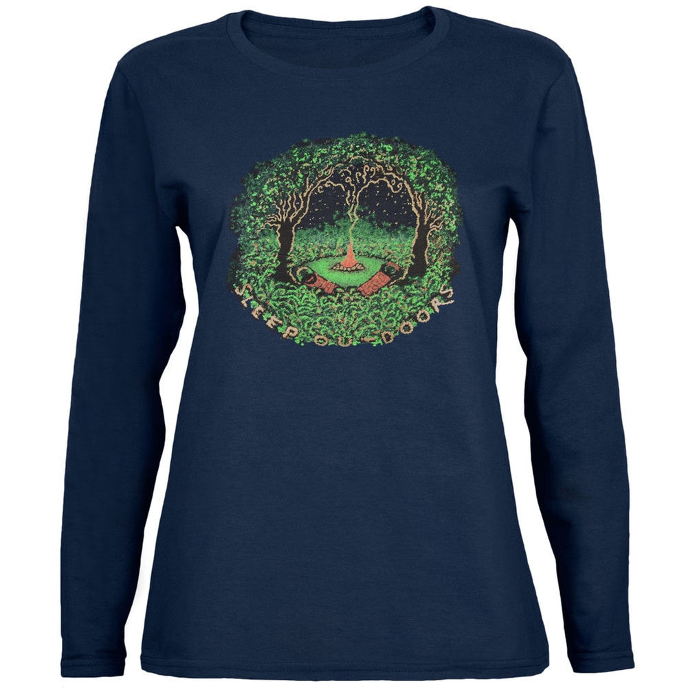 Little Hippie - Sleep Outdoors Juniors Long Sleeve T-Shirt Juniors Long Sleeves Little Hippie   