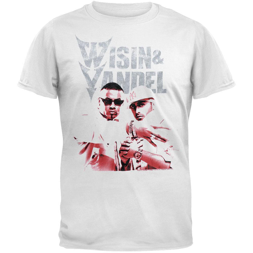 Wisin & Yandel - Photo T-Shirt Men's T-Shirts Wisin & Yandel 2XL White