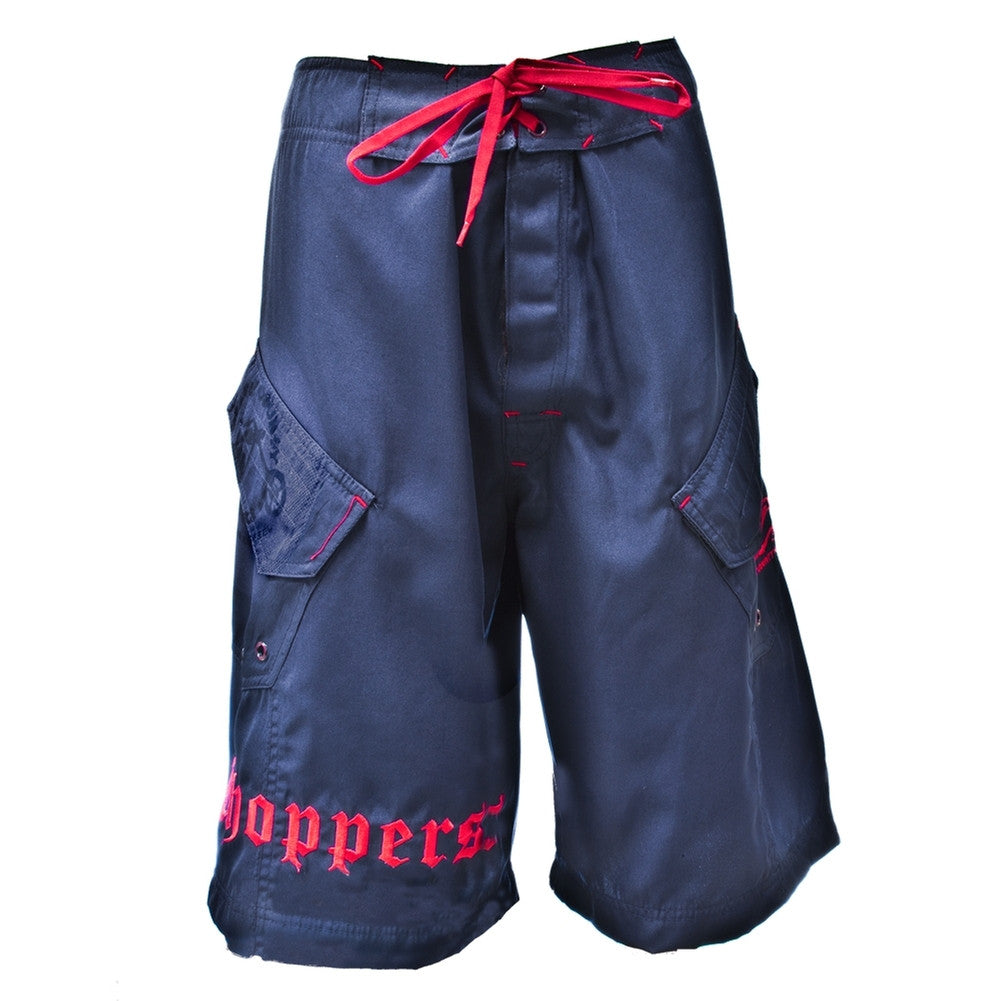 OCC - Navy Stencil Board Shorts Men's Shorts Orange County Choppers   