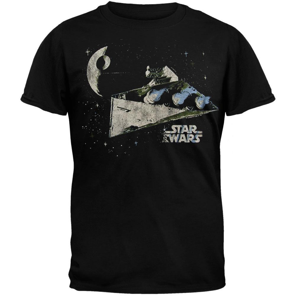 Star Wars - Imperial Cruiser Soft T-Shirt Men's T-Shirts Star Wars SM Black 