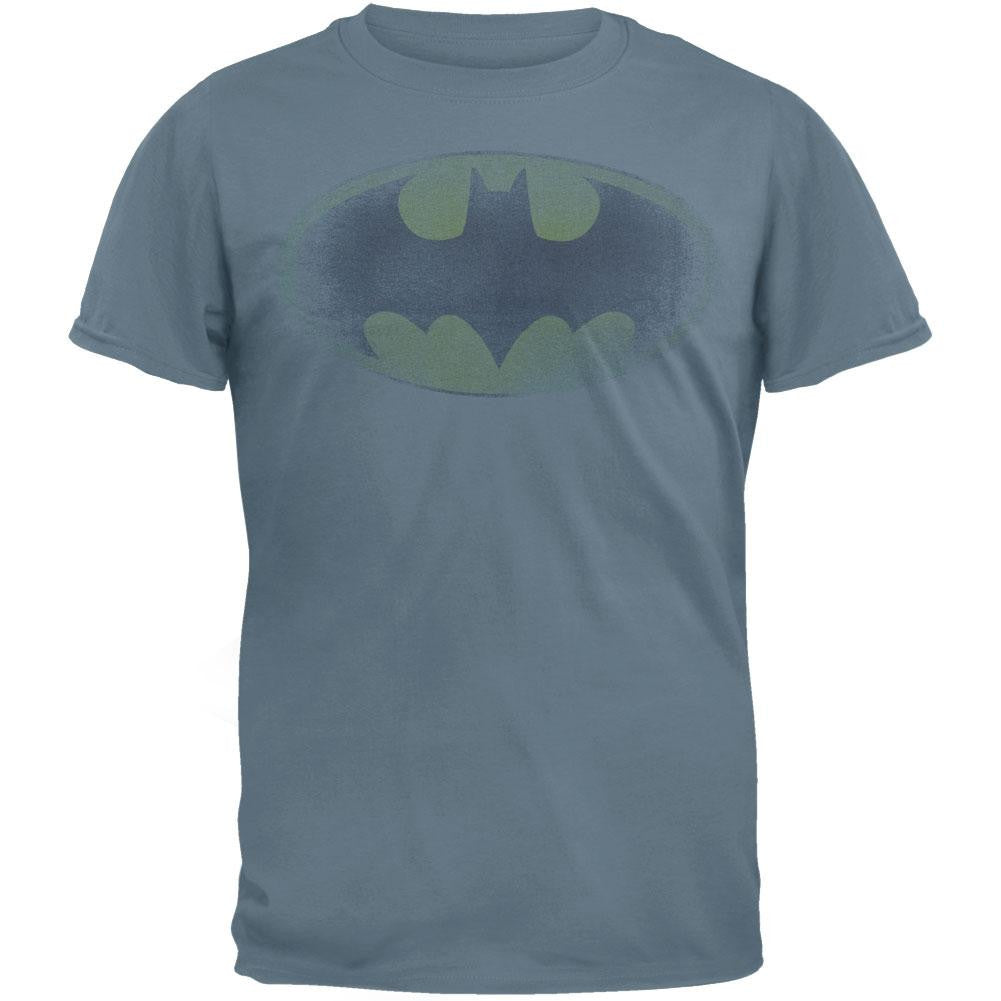 Batman - Faded Logo T-Shirt Men's T-Shirts Batman 2XL Blue 
