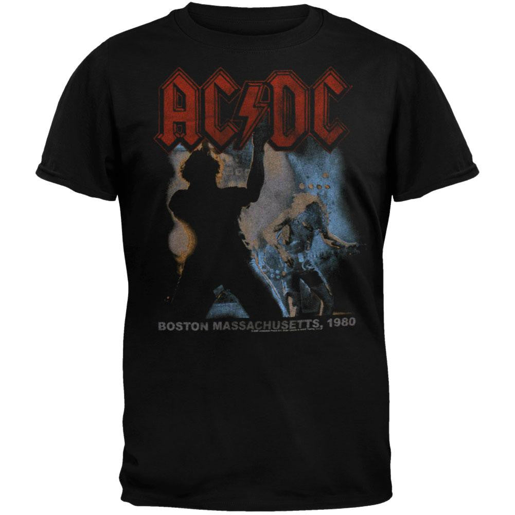 AC/DC - Back In Black Tour Soft T-Shirt Men's T-Shirts AC/DC SM Black 