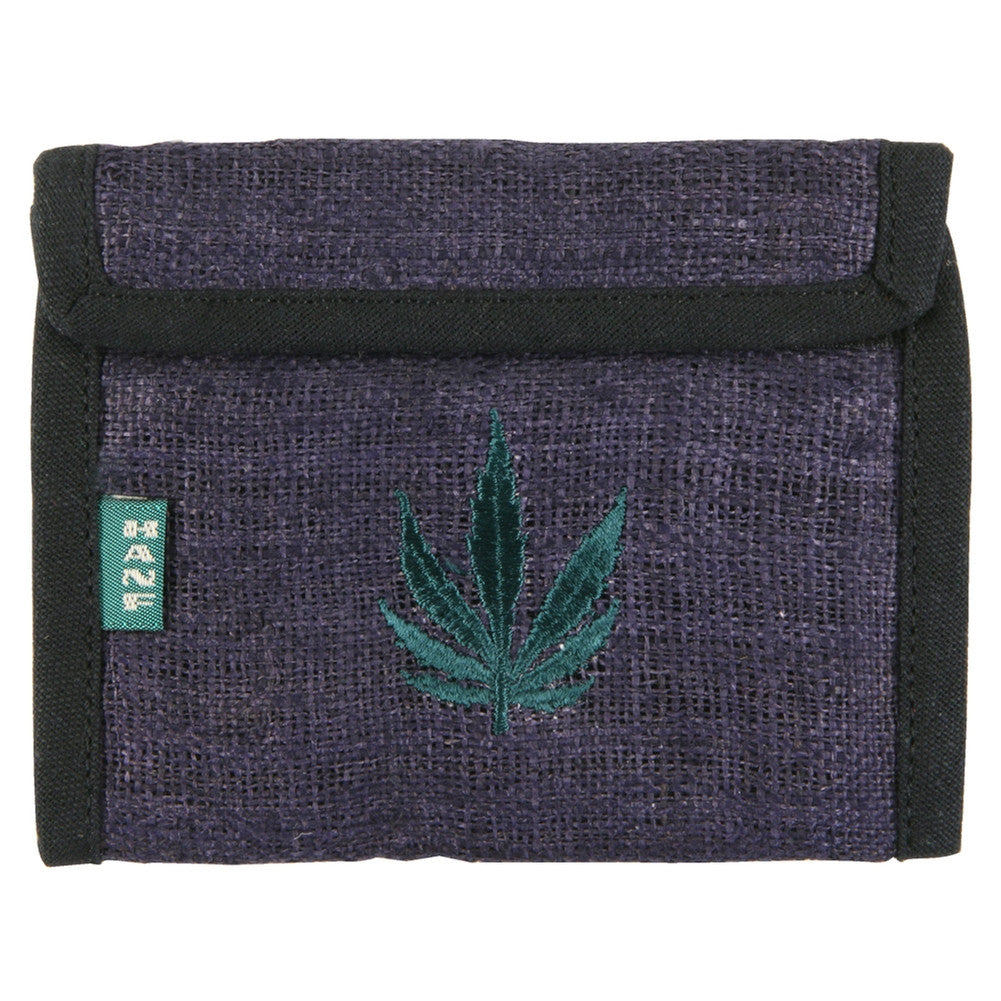 Pot Leaf Logo Violet Hemp Wallet Wallets Old Glory   