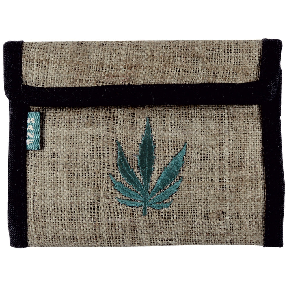 Pot Leaf Logo Beige Hemp Wallet Wallets Old Glory   