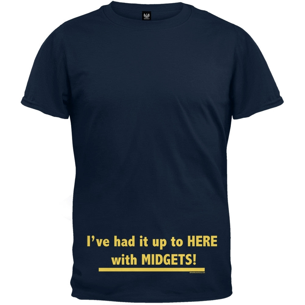 Had It With Midgets T-Shirt Men's T-Shirts Insults MD Dark Blue 