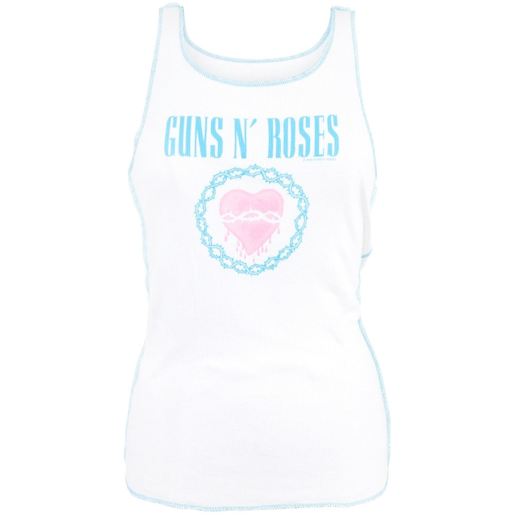 Guns N Roses - Broken Heart Juniors Tank Top Juniors Tank Tops Guns N' Roses   