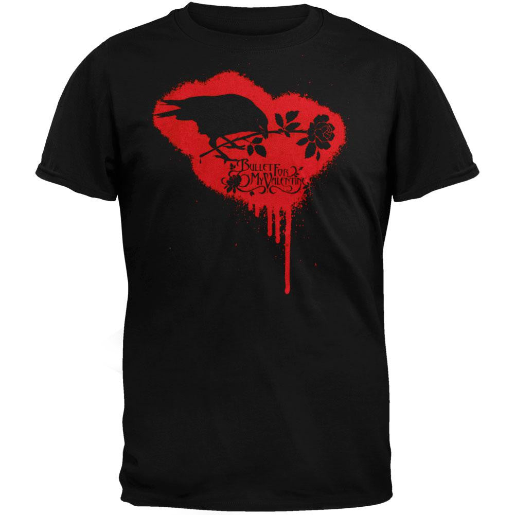 Bullet For My Valentine - Crow Logo Adult T-Shirt Men's T-Shirts Bullet For My Valentine SM Black 