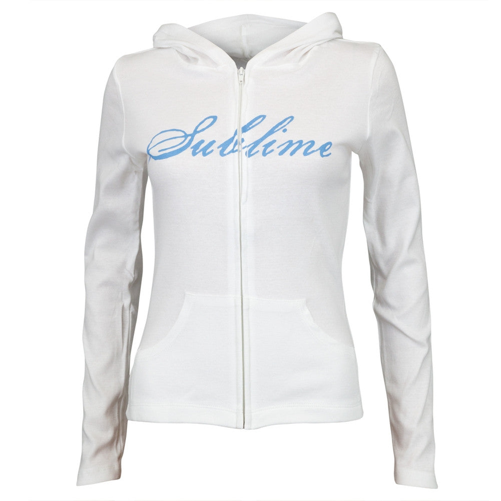 Sublime - Floral Surf Juniors Zip Hoodie Juniors Hoodies Sublime   