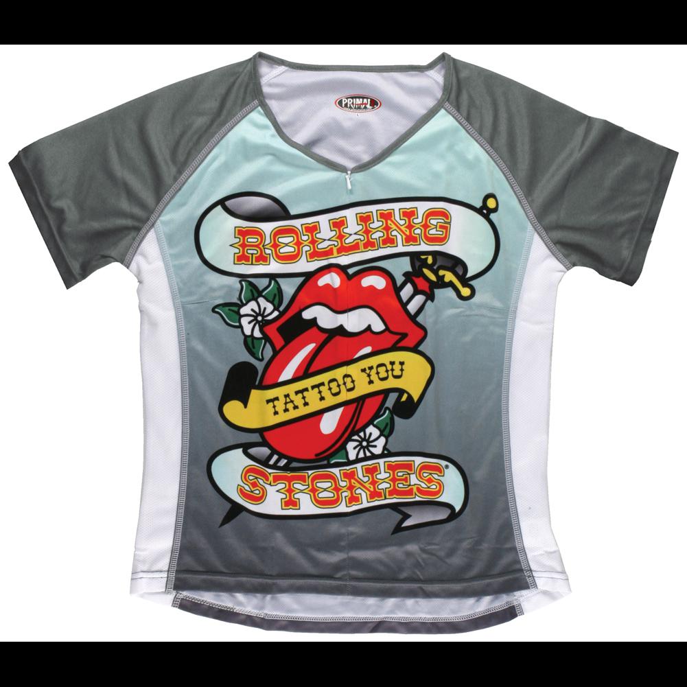 Rolling Stones - Tongue Womens Activewear Jersey Women's Cycling Jerseys Rolling Stones   