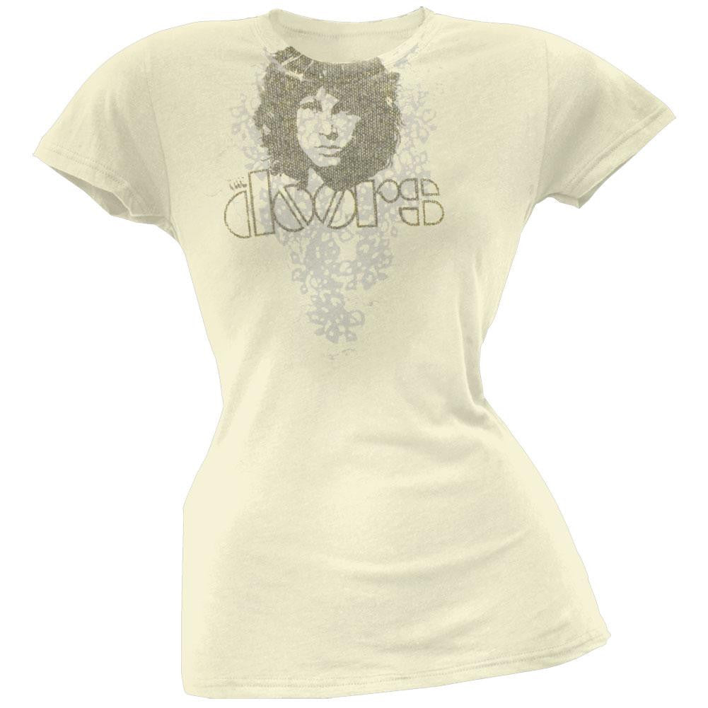 The Doors - Vines Juniors T-Shirt Juniors T-Shirts The Doors LG Off-White 