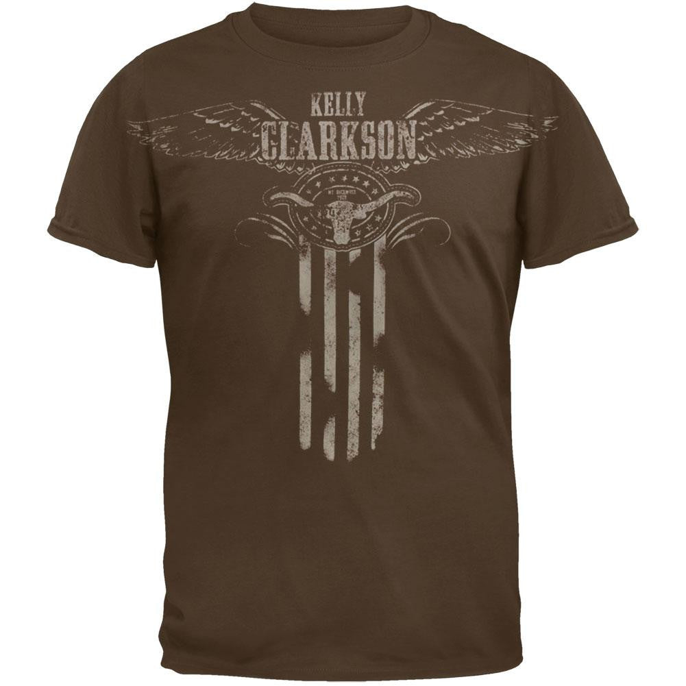 Kelly Clarkson - Winged Soft T-Shirt Men's T-Shirts Kelly Clarkson MD Brown