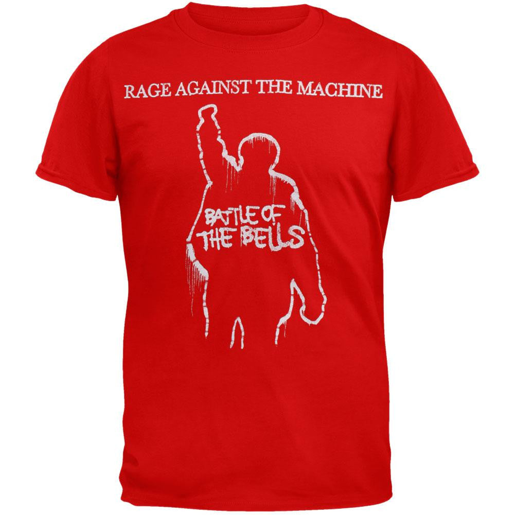 Rage Against the Machine - Battle Of The Bells Red T-Shirt Men's T-Shirts Rage Against the Machine SM Red 