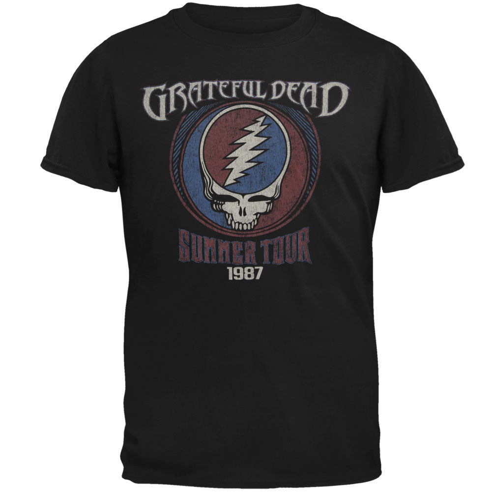 Grateful Dead - Summer Tour 1987 Soft T-Shirt Men's T-Shirts Grateful Dead   