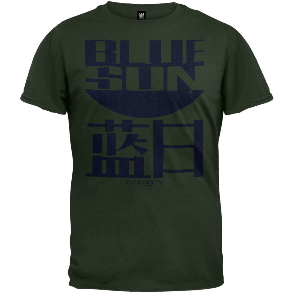 Serenity - Blue Sun T-Shirt Men's T-Shirts Serenity SM Dark Green 