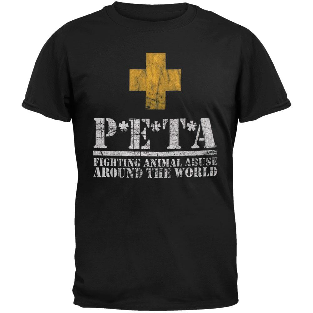 PETA - Cross T-Shirt Men's T-Shirts PETA SM Black 