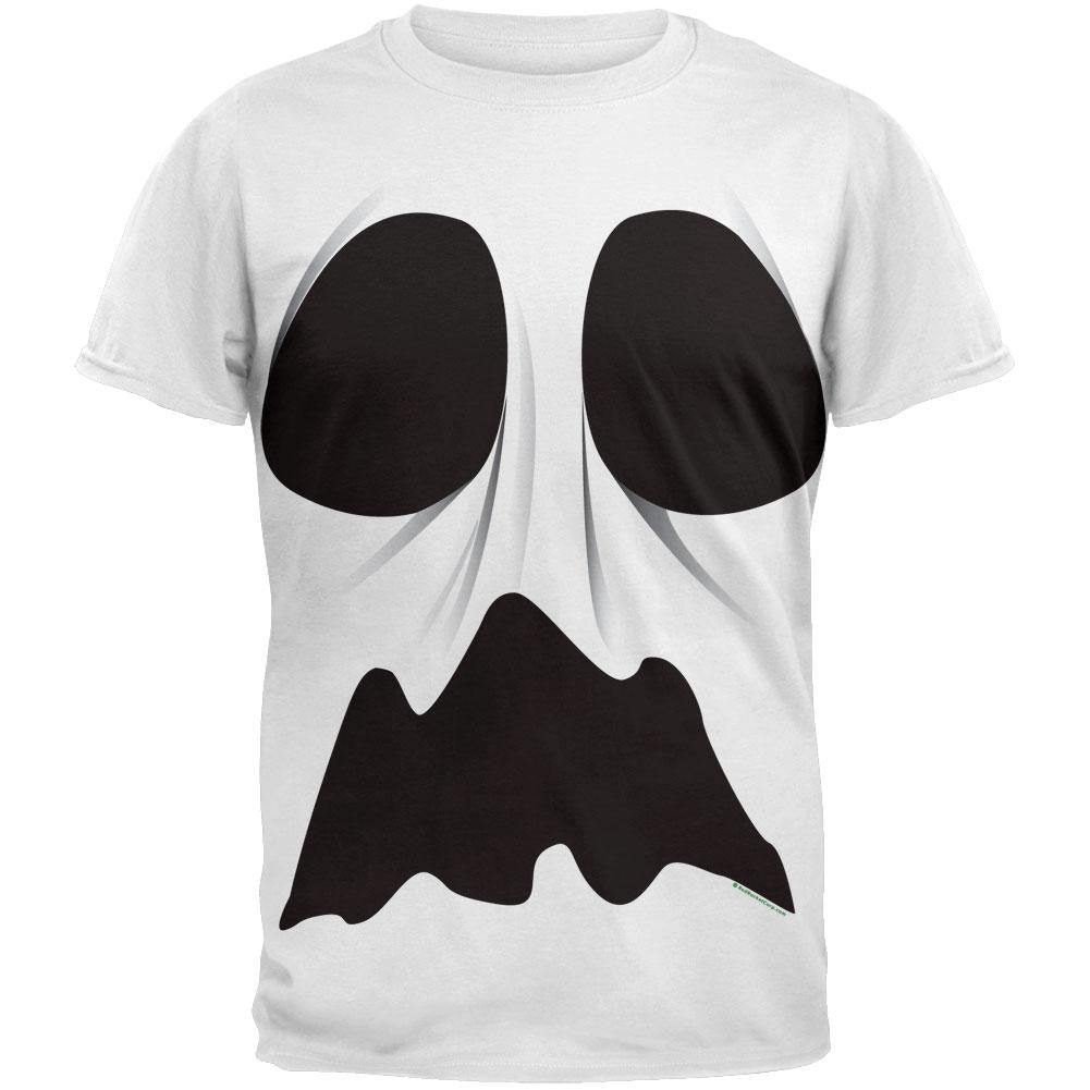 Ghost Face Costume Costume T-Shirt Men's T-Shirts Old Glory 2XL White 