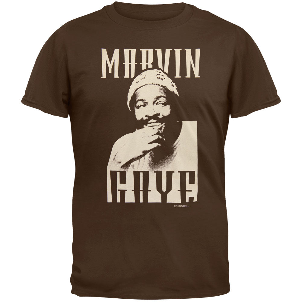 Marvin Gaye - Smile T-Shirt Men's T-Shirts Marvin Gaye 3XL Brown 