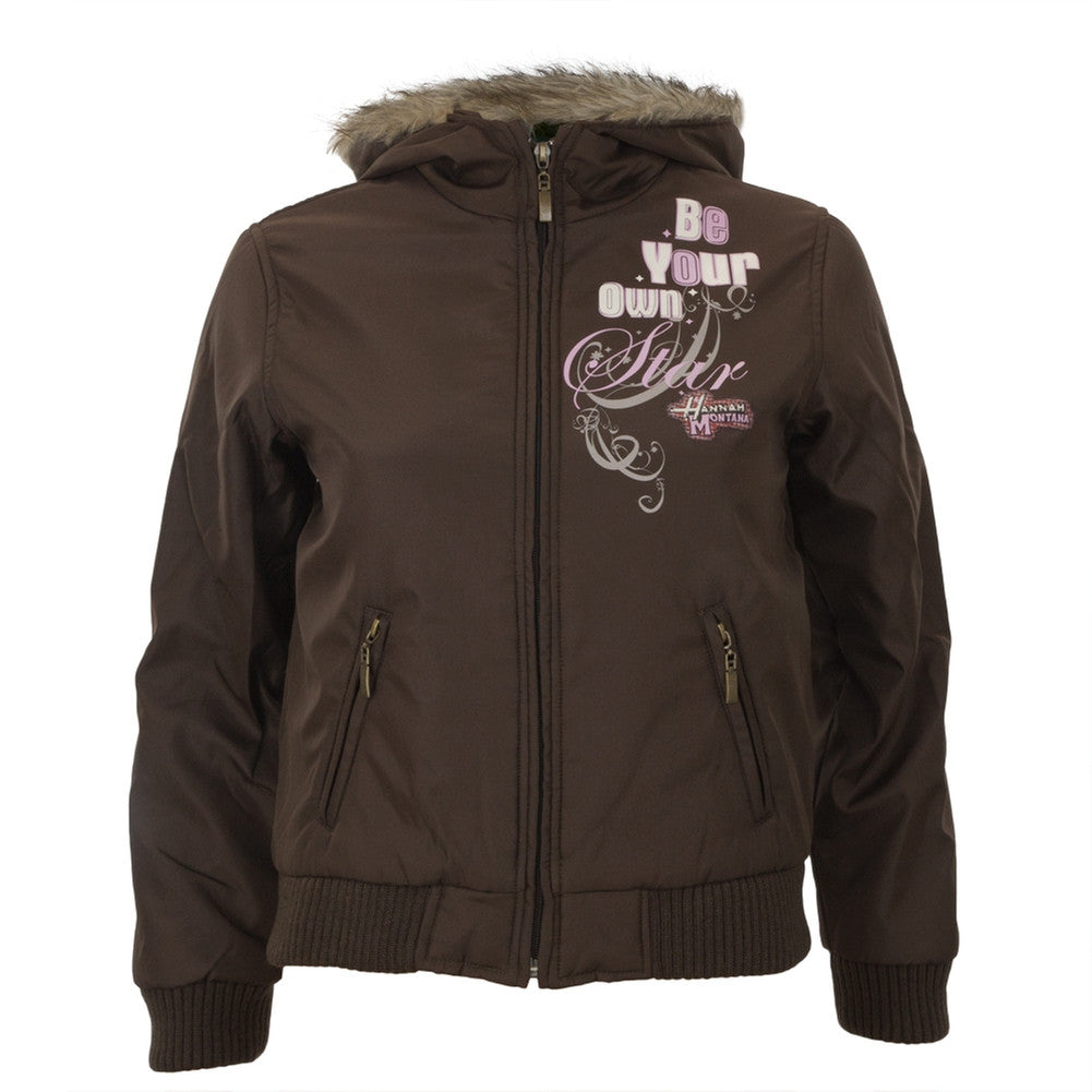 Hannah Montana - Be Your Own Star Youth Jacket Youth Jackets Hannah Montana J7/8 Brown 