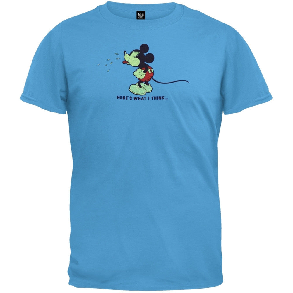 Mickey Mouse - Mean T-Shirt Men's T-Shirts Mickey Mouse MD Light Blue