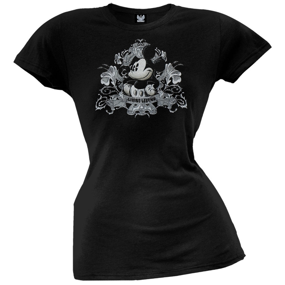 Mickey Mouse - Elements Juniors T-Shirt Juniors T-Shirts Mickey Mouse LG Black