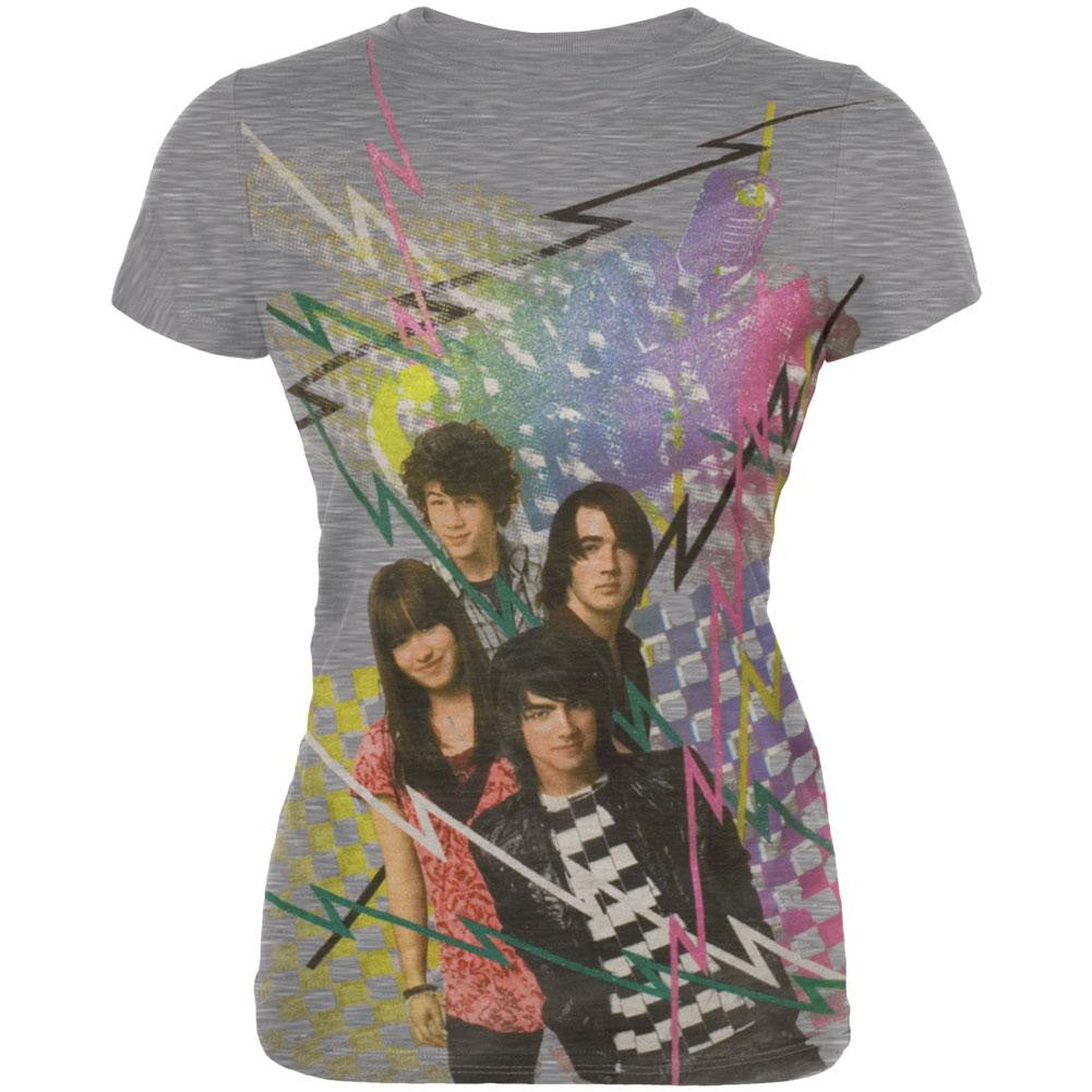 Camp Rock - Electric Girls Youth T-Shirt Youth T-Shirts Camp Rock XS Grey