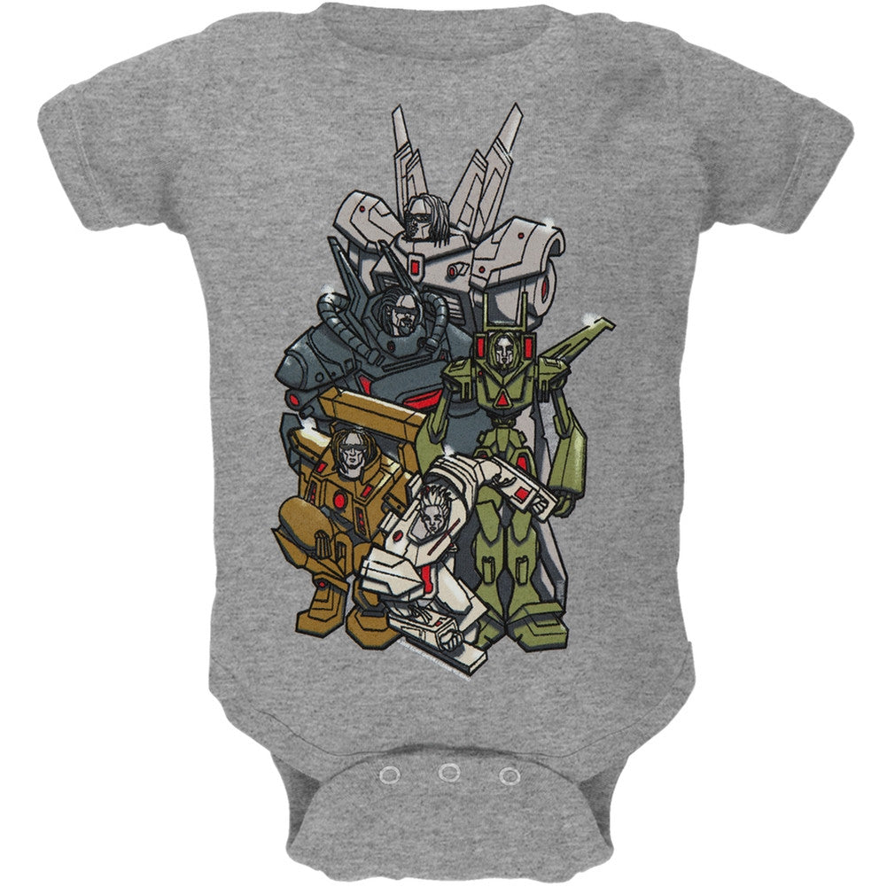 Korn - Korn Bot Baby One Piece Baby One Piece Korn 0-6M Grey