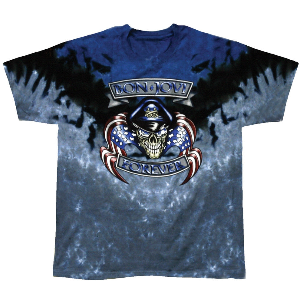 Bon Jovi - Forever Tie Dye T-Shirt Men's T-Shirts Bon Jovi   