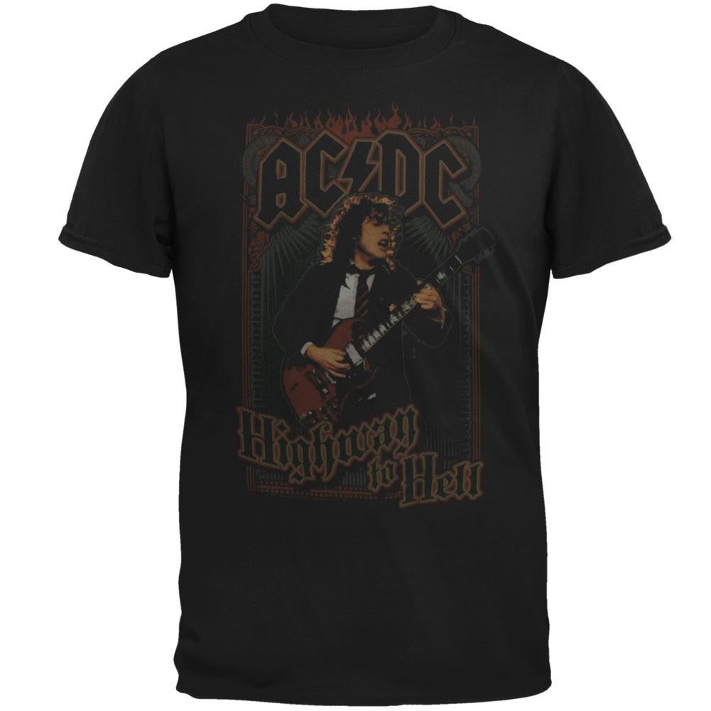 AC/DC - Poster Overdye T-Shirt Men's T-Shirts AC/DC MD Black 