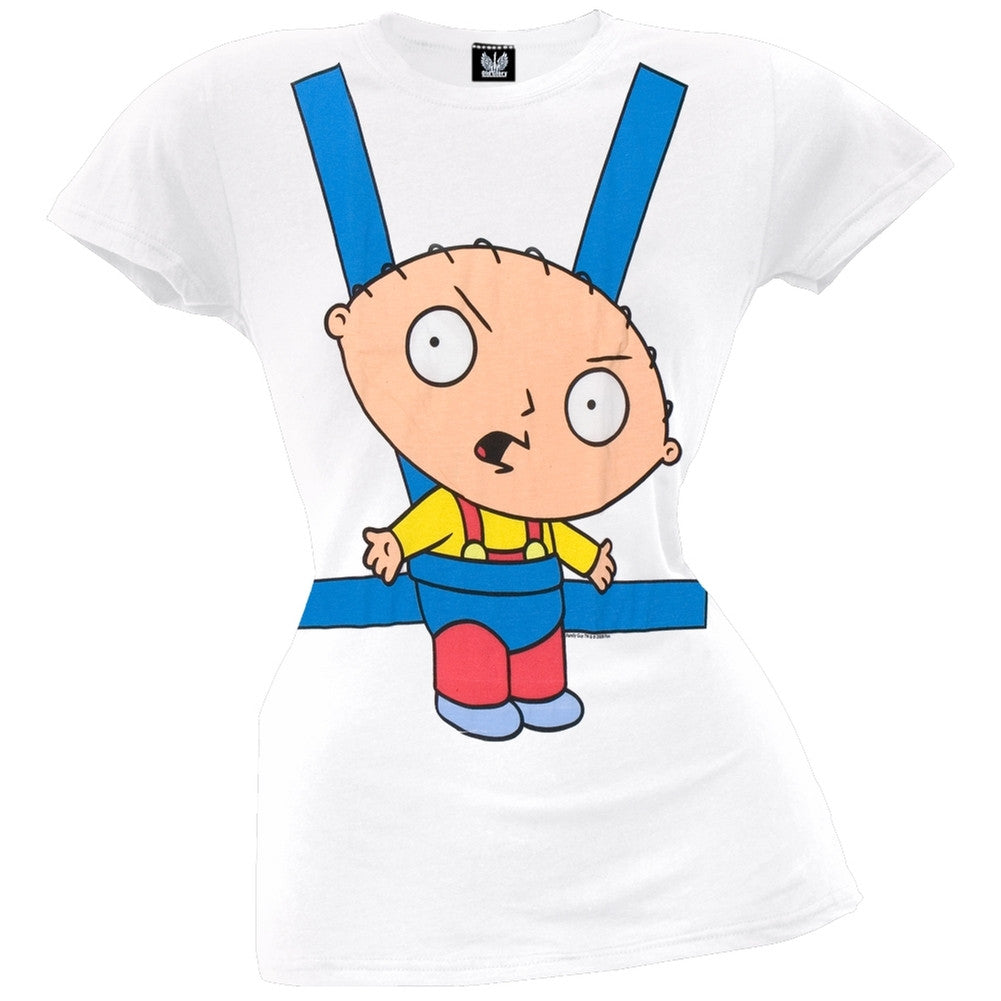 Family Guy - Baby Bjorn Juniors T-Shirt Juniors T-Shirts Family Guy LG White