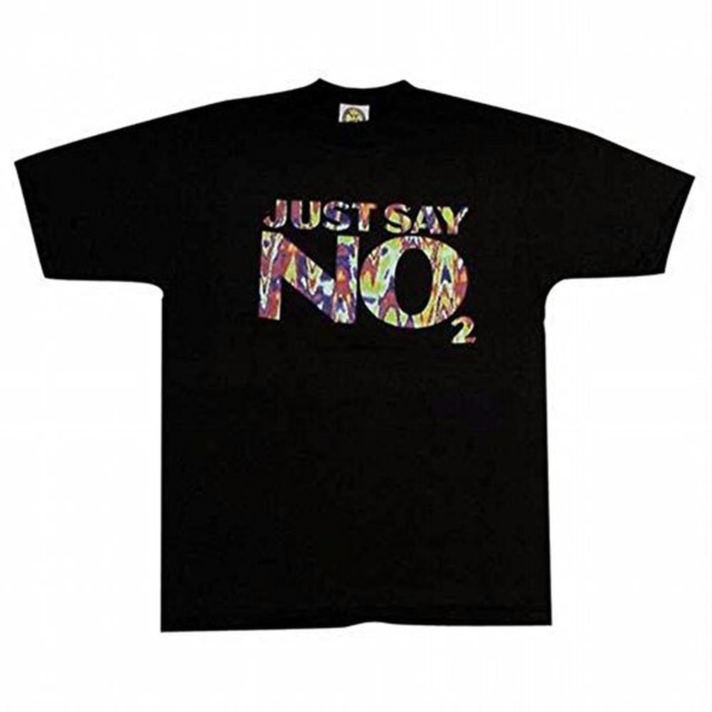 Just Say No2 Adult T-Shirt Men's T-Shirts Old Glory LG Black 