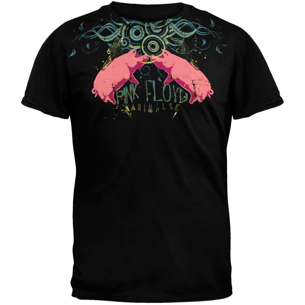 Pink Floyd - Pigs Soft T-Shirt Men's T-Shirts Pink Floyd SM Black 