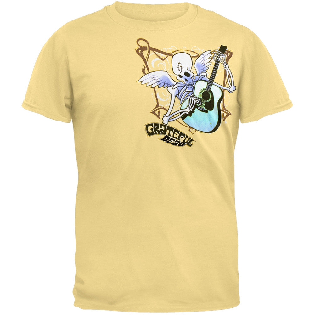 Grateful Dead - Strummin Skeleton Soft T-Shirt Men's T-Shirts Grateful Dead   