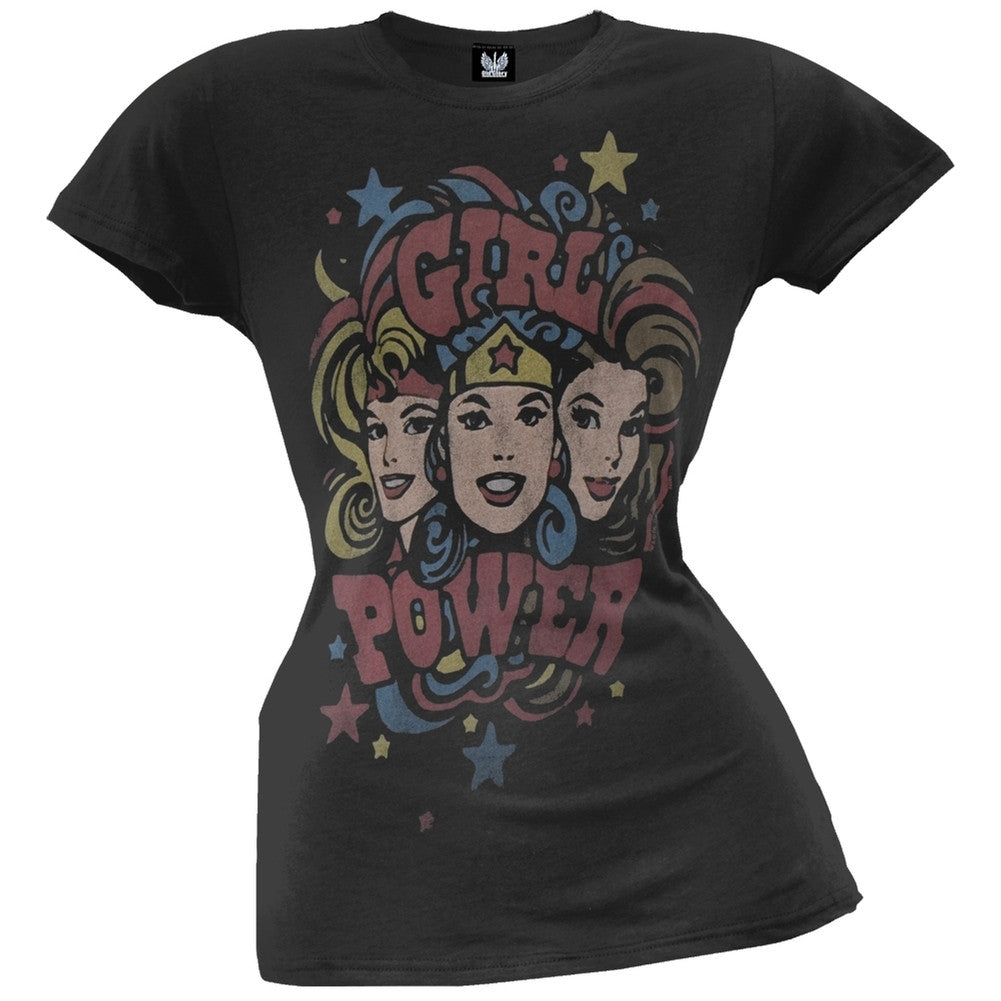 DC Comics - Girl Power Juniors T-Shirt Juniors T-Shirts DC Comics   