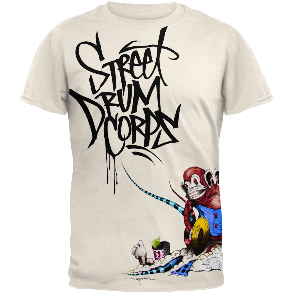 Street Drum Corps - Monkey Youth T Shirt Youth T-Shirts Street Drum Corps YLG Natural 