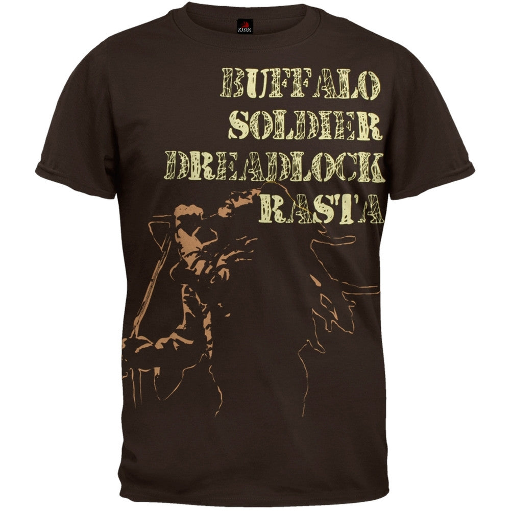 Bob Marley - Buffalo Soft T-Shirt Men's T-Shirts Bob Marley SM Brown 