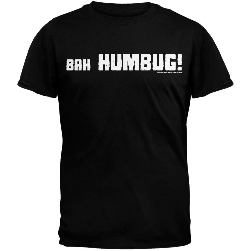 Bah Humbug T-Shirt Men's T-Shirts Old Glory SM Black 