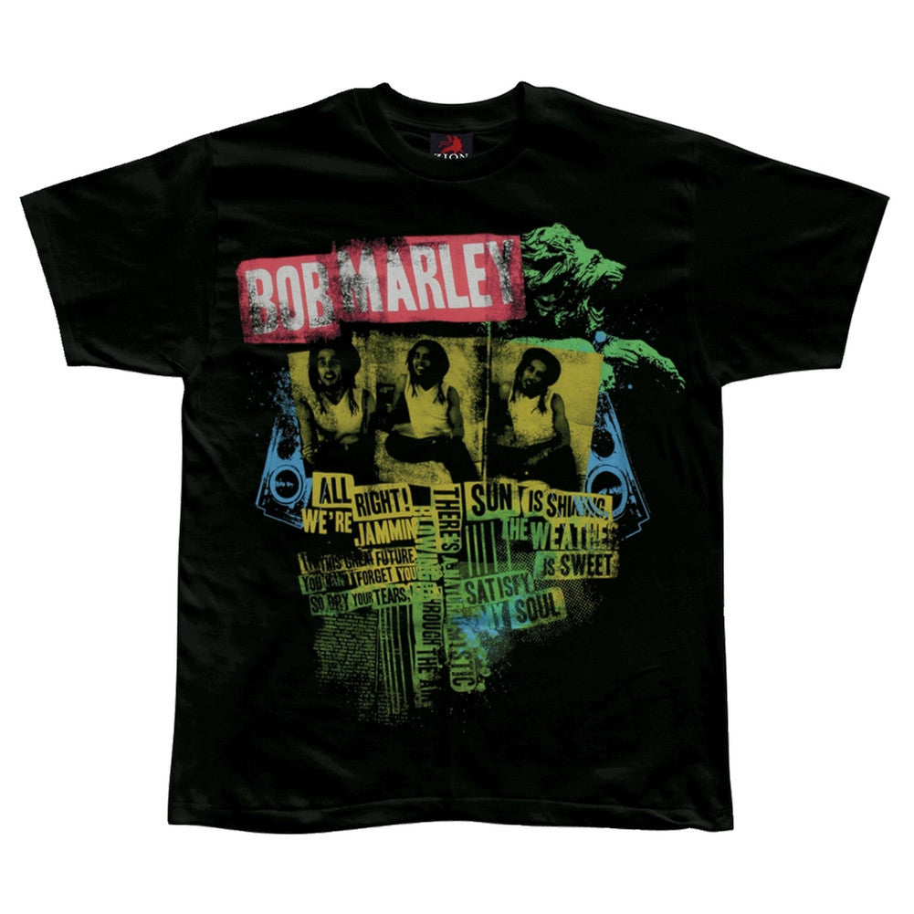 Bob Marley - Words T-Shirt Men's T-Shirts Bob Marley SM Black 