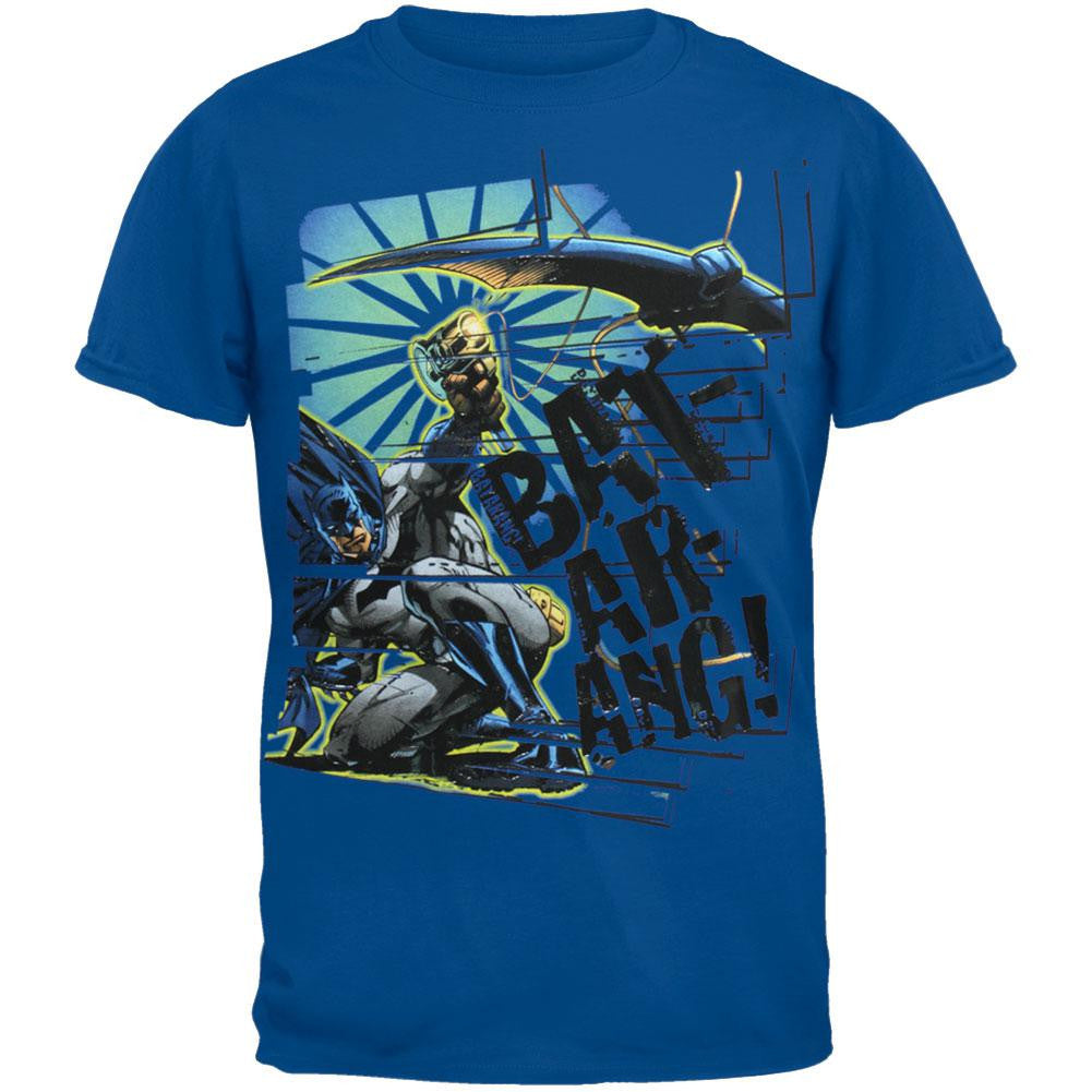 Batman - Batarang Youth T-Shirt Youth T-Shirts Batman XS Blue 