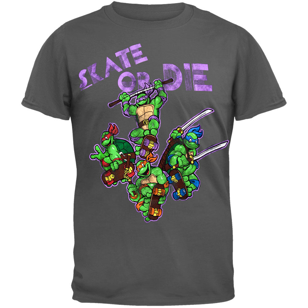 Teenage Mutant Ninja Turtles - Skate Or Die T-Shirt Men's T-Shirts Teenage Mutant Ninja Turtles 2XL Grey 