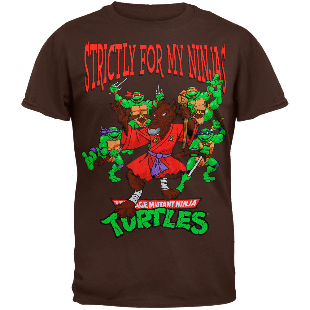 Teenage Mutant Ninja Turtles - My Ninjas T-Shirt Men's T-Shirts Teenage Mutant Ninja Turtles LG Brown 