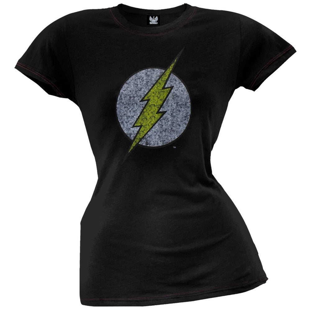 Flash - Overdye Logo Juniors T-Shirt Juniors T-Shirts The Flash   