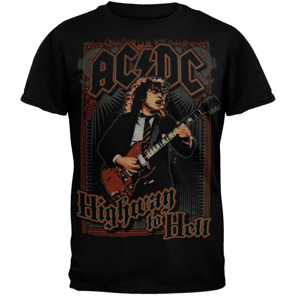 AC/DC - Highway Poster T-Shirt Men's T-Shirts AC/DC MD Black 