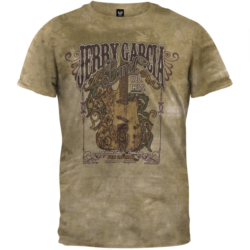 Jerry Garcia - Ocean State Tie Dye T-Shirt Men's T-Shirts Jerry Garcia LG Tan 