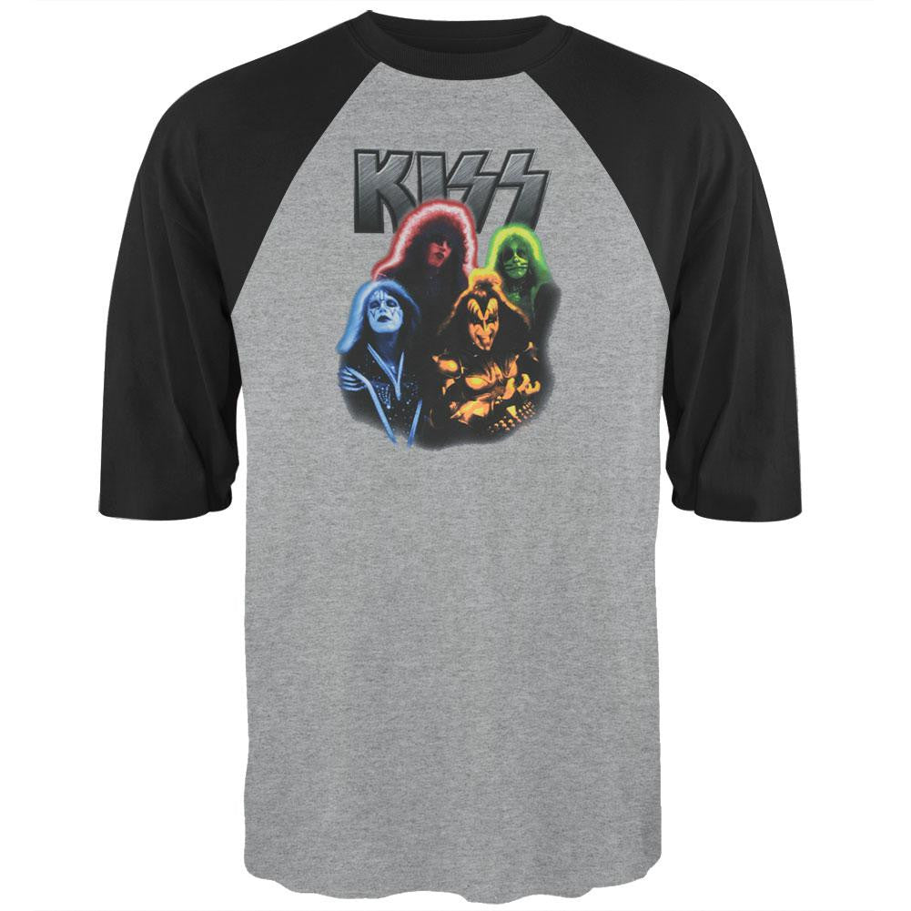 Kiss - Shock Me Raglan Men's Raglans Kiss 2XL Grey 