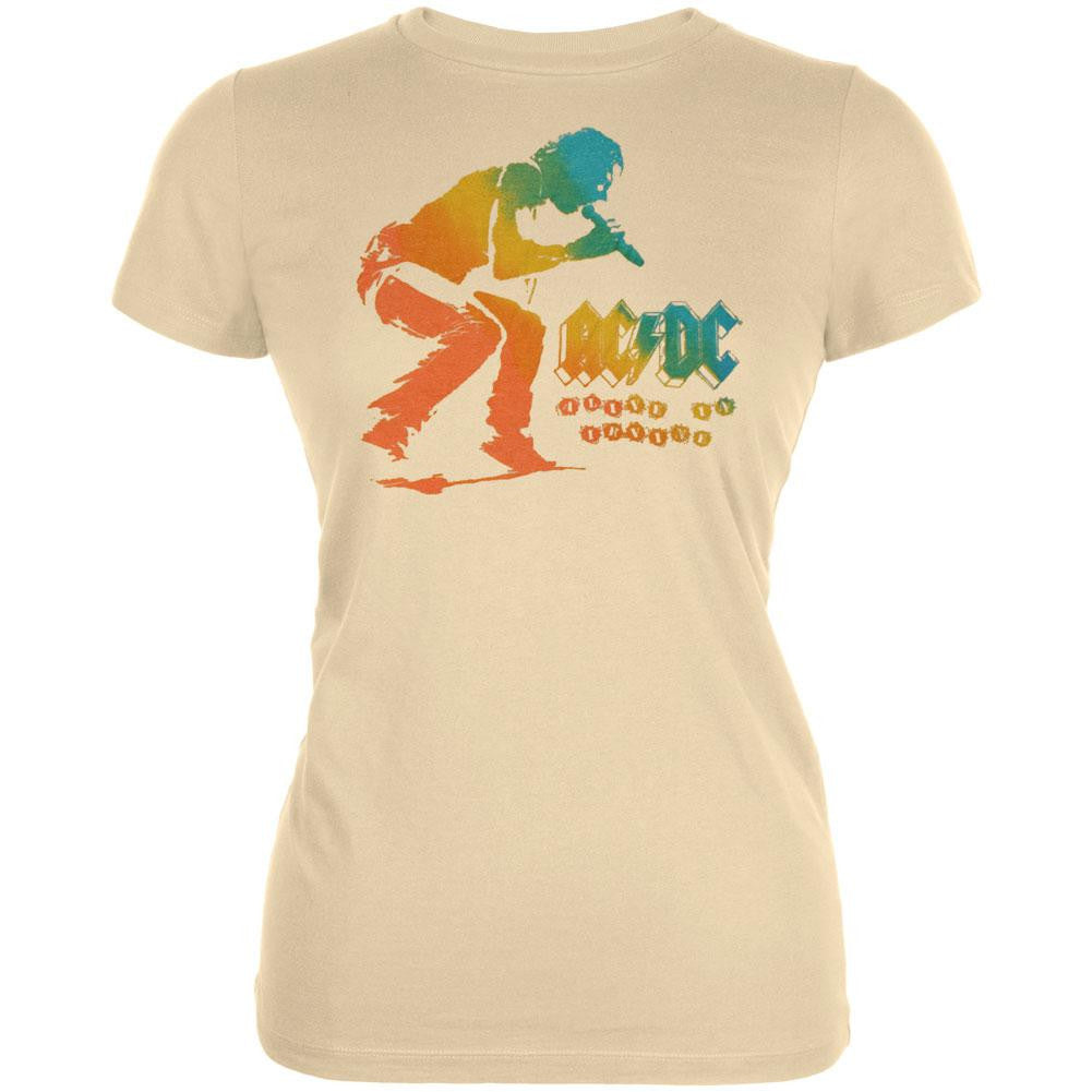 AC/DC - Alive In Irvine Juniors T-Shirt Juniors T-Shirts AC/DC XS Beige