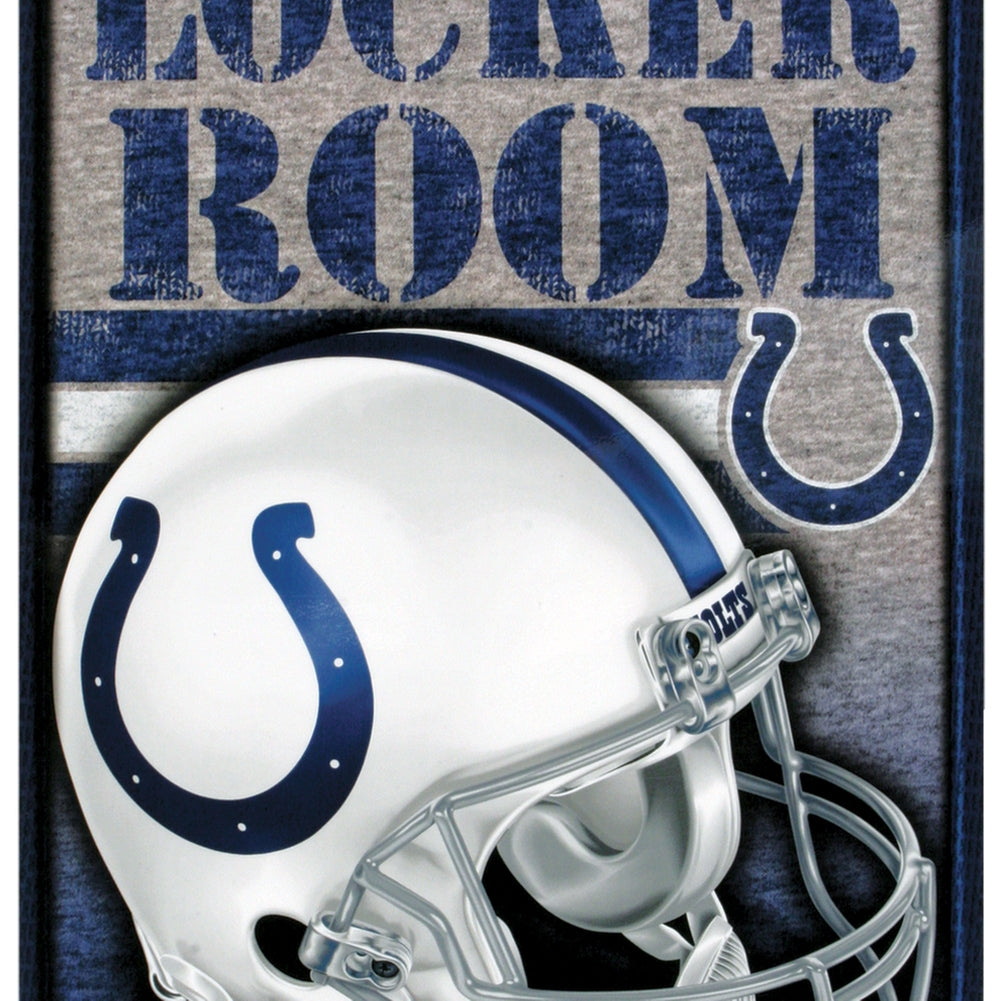 Indianapolis Colts - Helmet Locker Room Sign Signs Old Glory OS Multi 