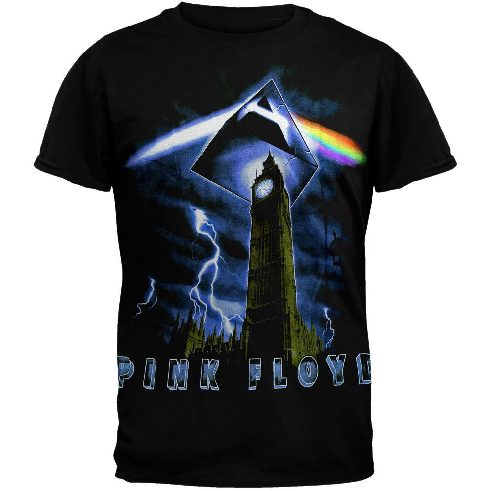 Pink Floyd - Big Ben T-Shirt Men's T-Shirts Pink Floyd LG Black