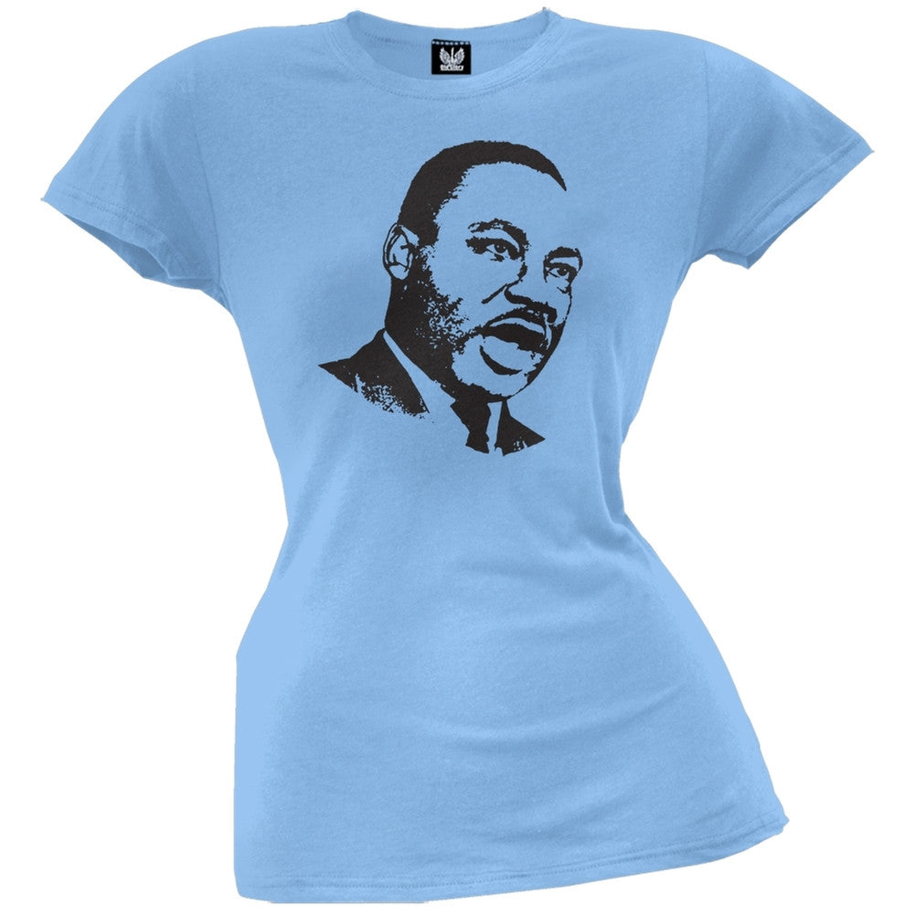 Martin Luther King Jr. Juniors T-Shirt - Blue Juniors T-Shirts Martin Luther King, Jr. LG Blue 